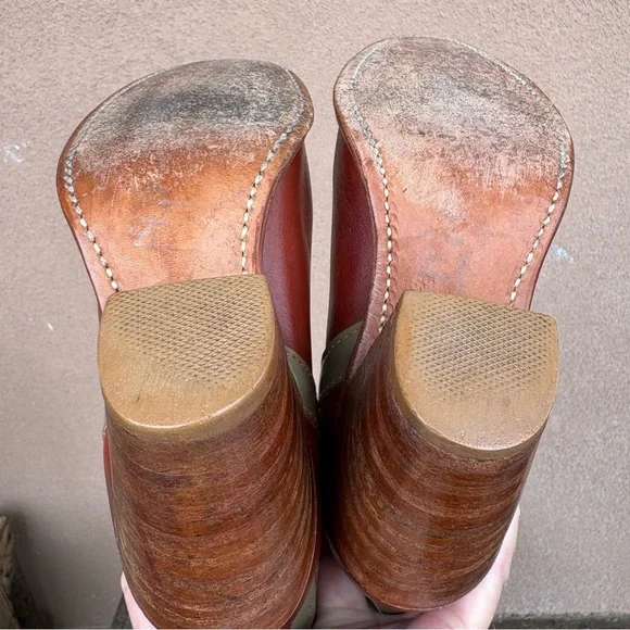 Vintage 70’s Capezio Butterfly Inlay Heeled Cowgirl Boot - Picture 13 of 16